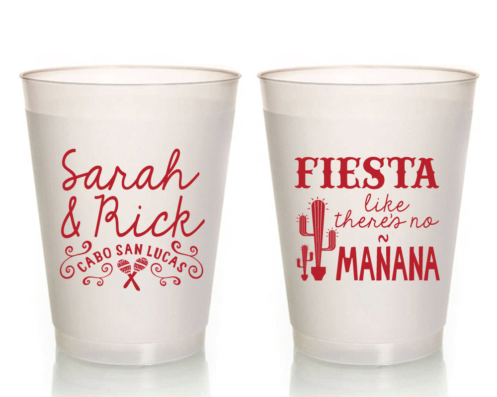 Fiesta Cups, Fiesta Baby Shower Cups, Personalized Shatterproof