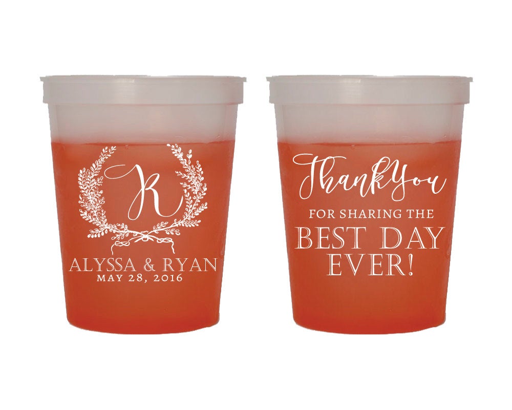 Custom Best Day Ever Styrofoam Cups