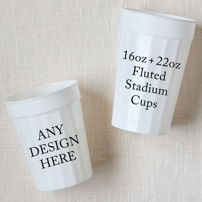 Custom Fluted Stadium Cups