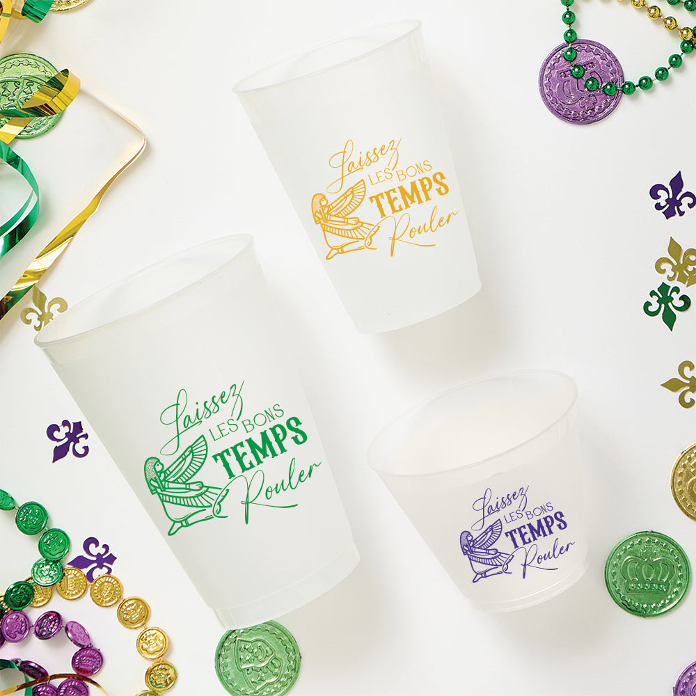 Egyptian Krewe Mardi Gras Frosted Cups