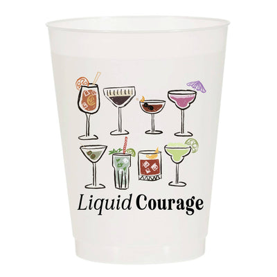 Liquid Courage Frosted Cups - Girls