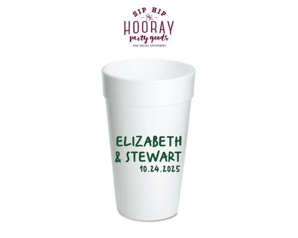 Sip Sip Hooray Wedding, Promotional Foam Drinking Cups, buy Our Special Day, Heart, Styrofoam Cups (37)