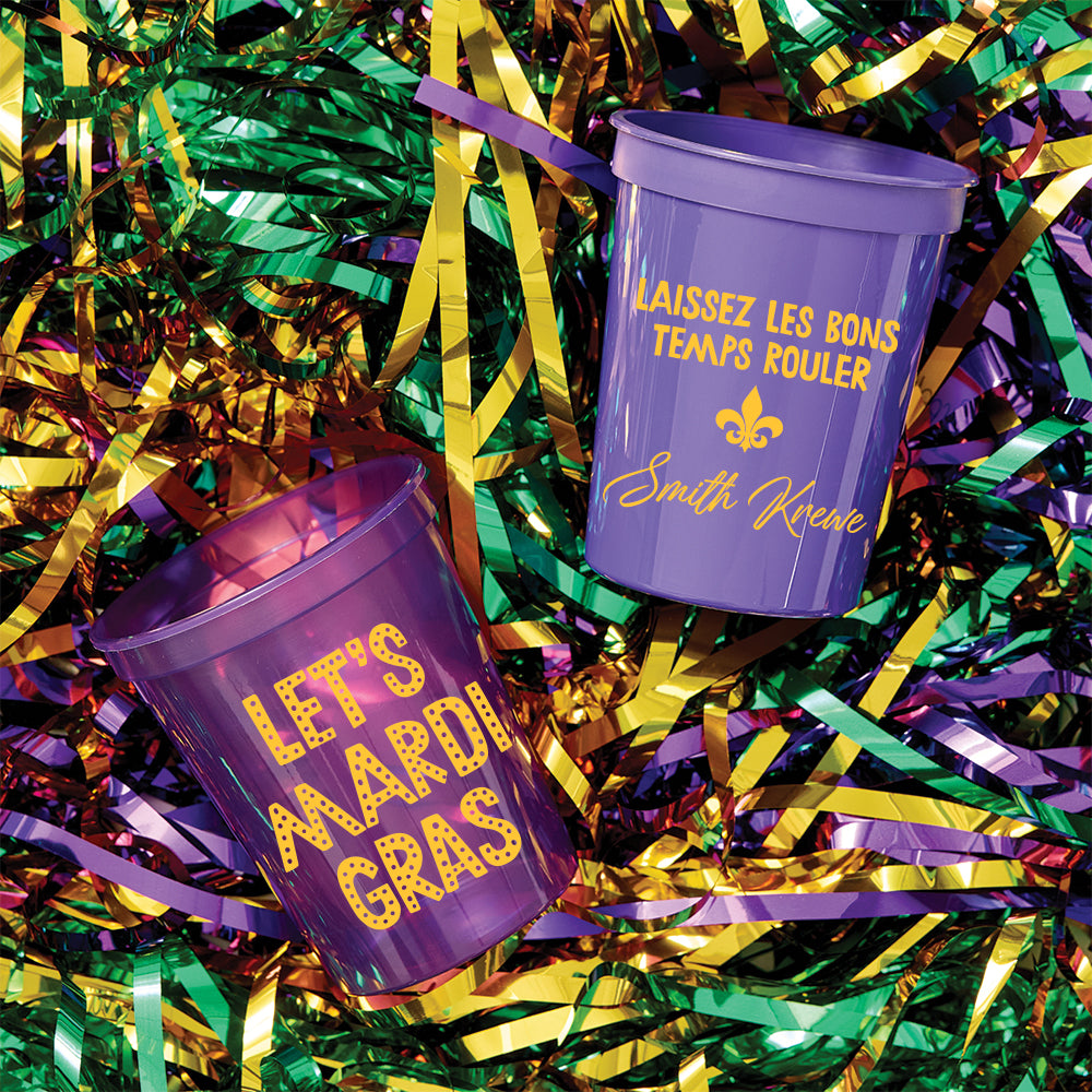 Let's Mardi Gras Stadium Cups