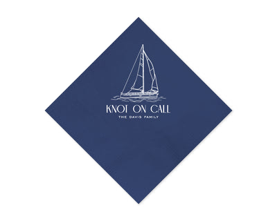 At Home Collection | Custom Boat Drawing Napkins, #4