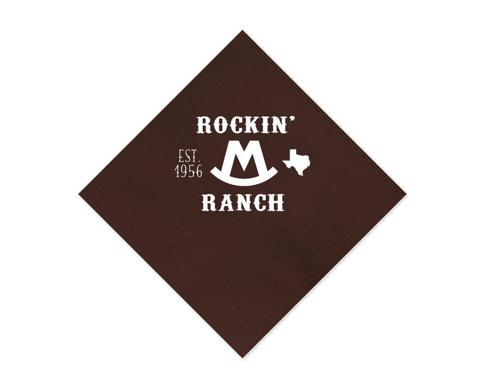 At Home Collection | Custom Ranch Brand Napkins, #27