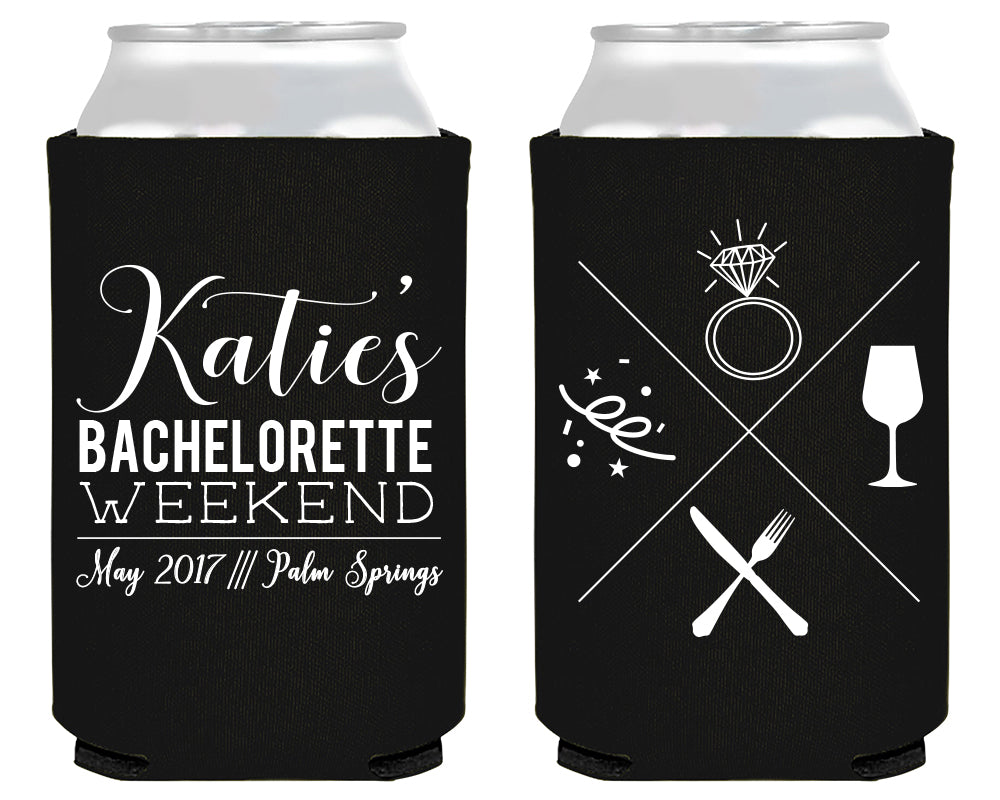 Bachelorette Party Icons Can Coolers