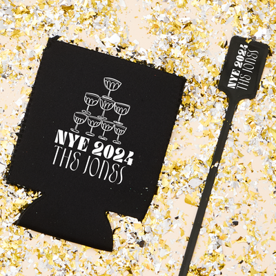 New Year's Eve Wedding Stir Sticks