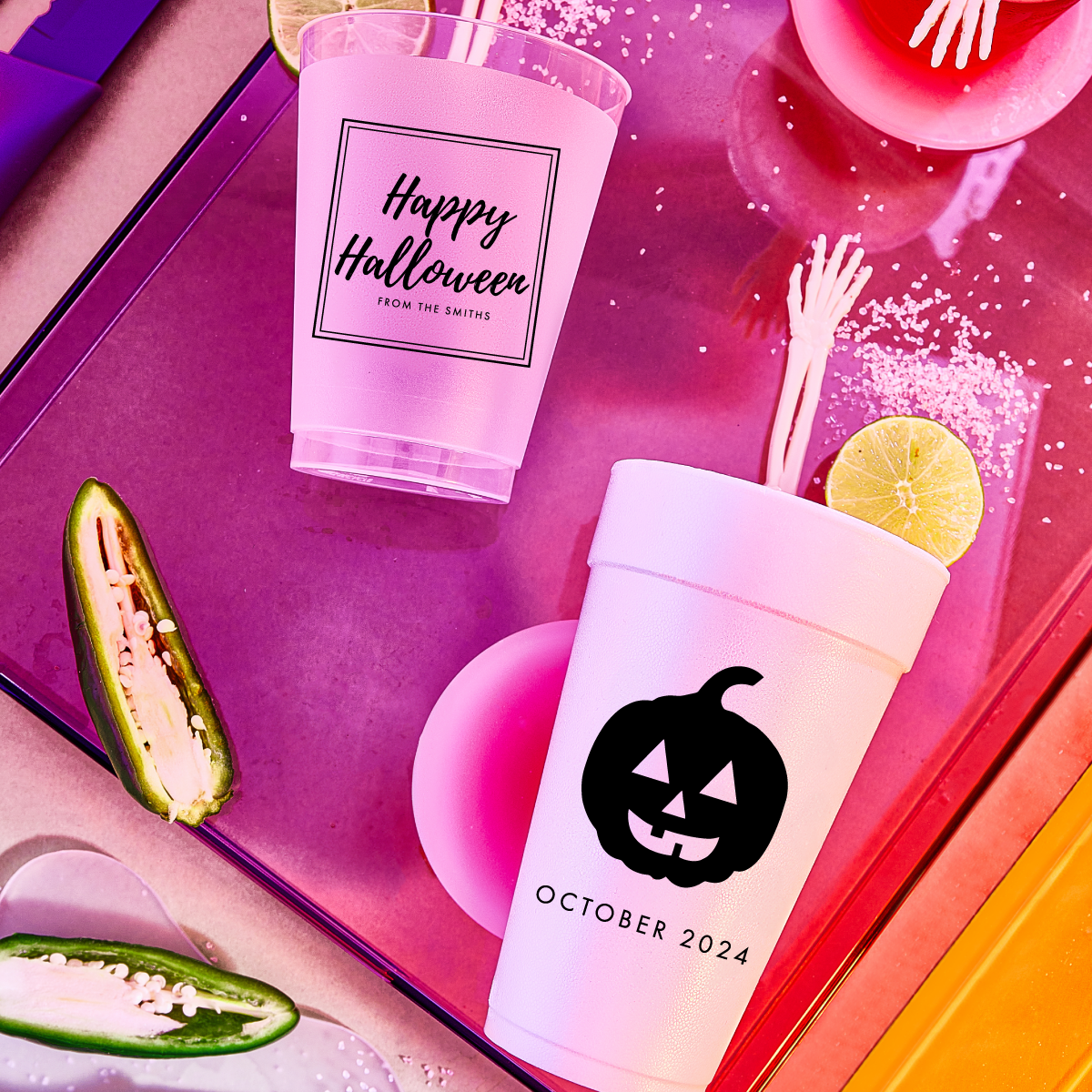 Custom Halloween Foam Cups | Design #8