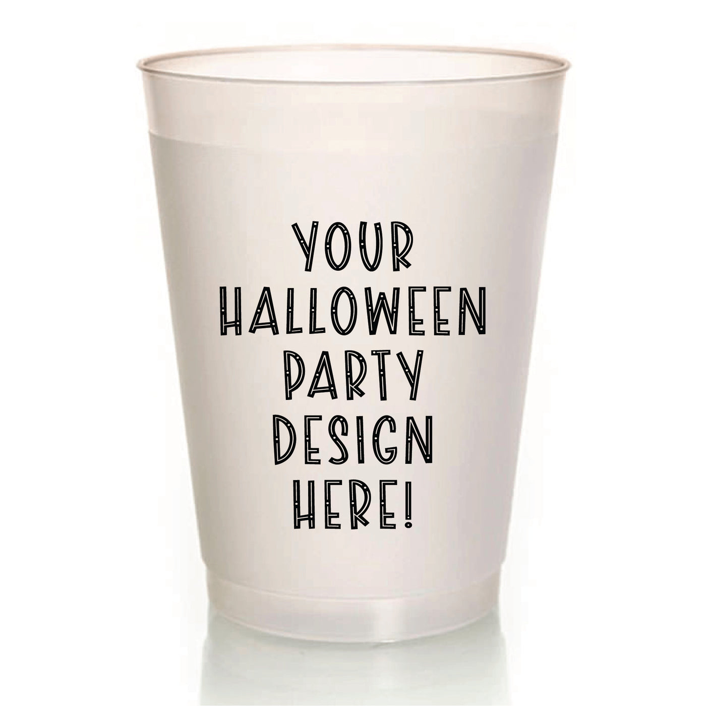 Custom Halloween Party Frosted Cups