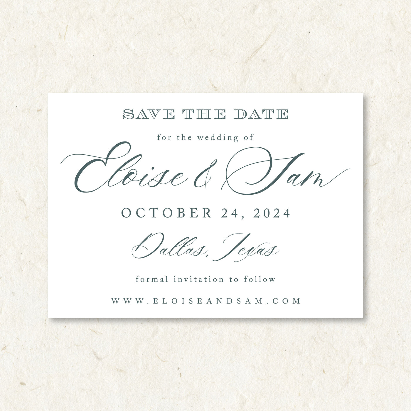 Save The Date | Black Tie