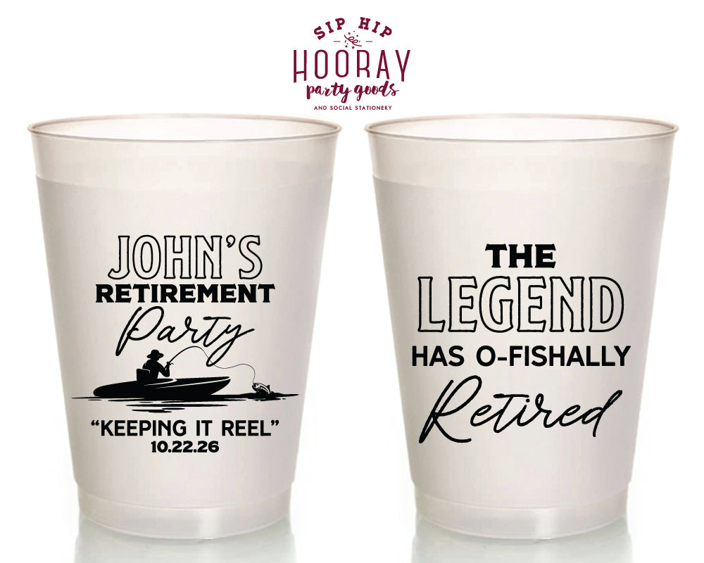 O-Fishally Retired Custom Frosted Cups