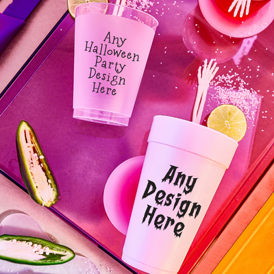 Custom Halloween Foam Cups