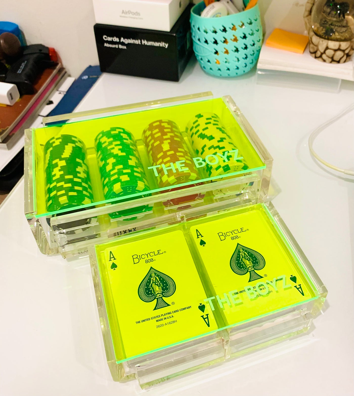 "La Pinta" Luxe Card Deck Neon Green