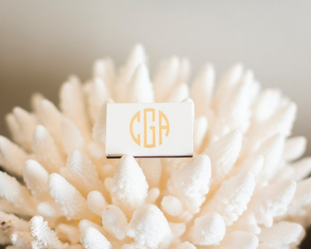 Monogrammed Wedding Custom Matchboxes