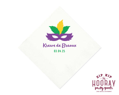 Krewe de Breaux Full Color Napkins