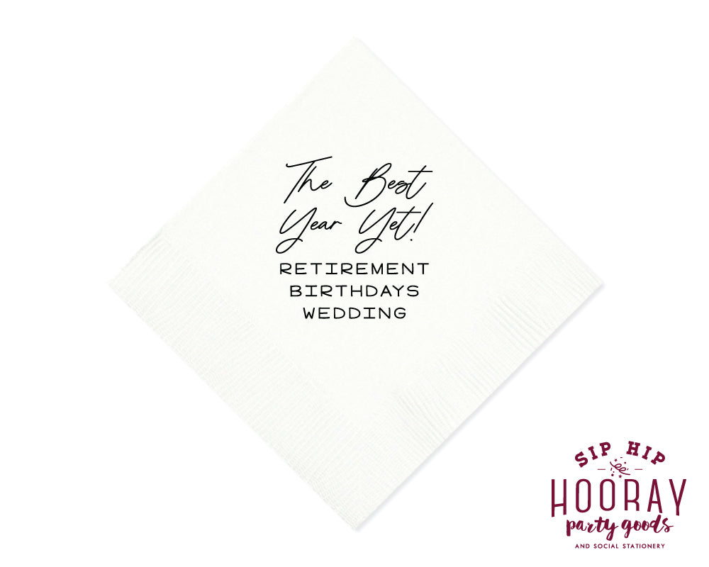 The Best Year Yet Multi Event Napkins