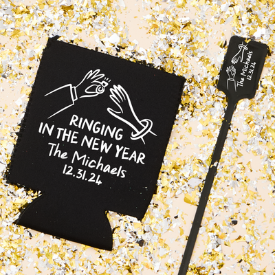 New Year's Eve Engagement Party Stir Sticks