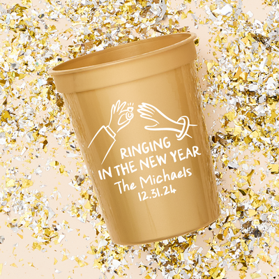 New Year's Eve Engagement Party Stadium Cup