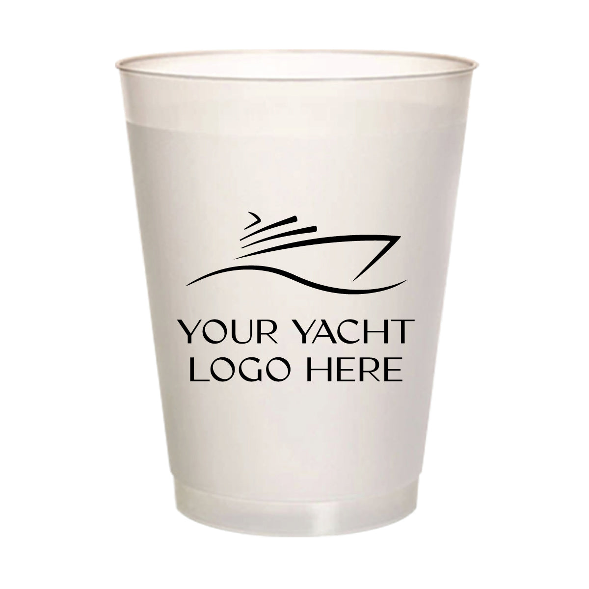 Yacht Logo Frosted Cups