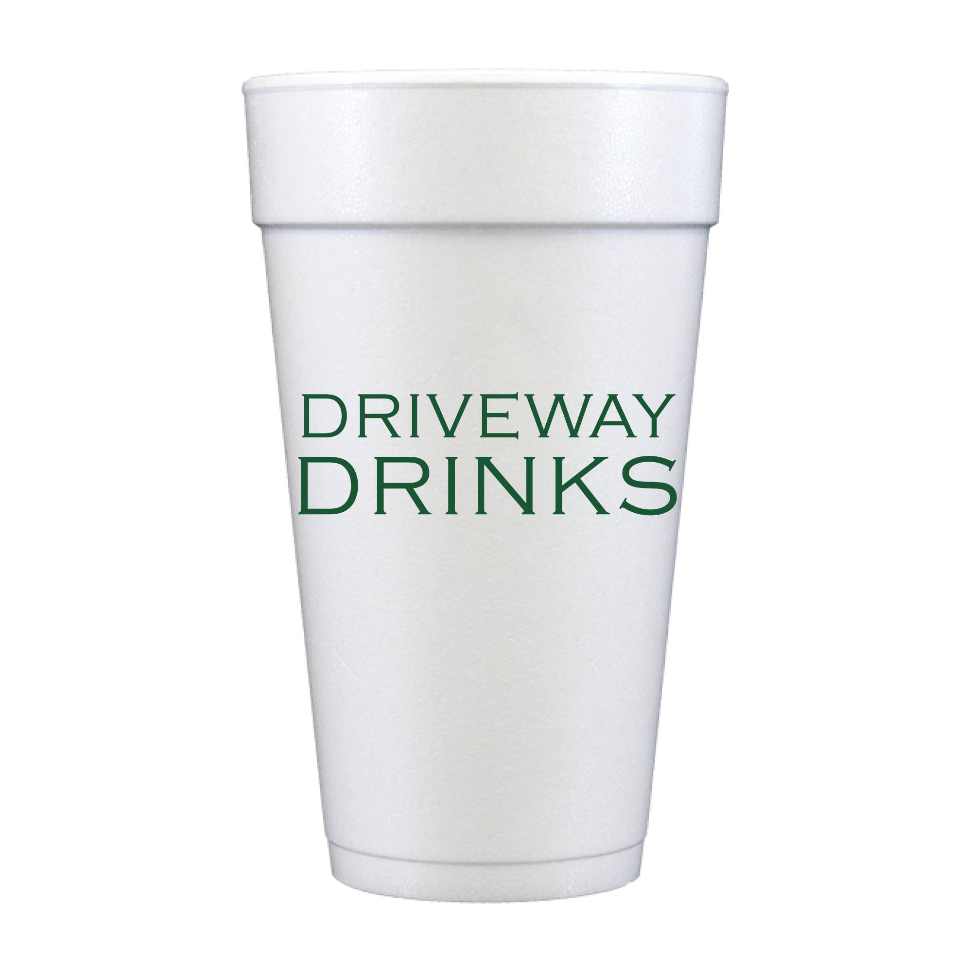 Driveway Drinks Green Foam Cups - Summer – SipHipHooray