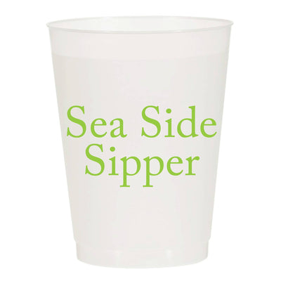 Sea Side Sipper Frosted Cups - Summer