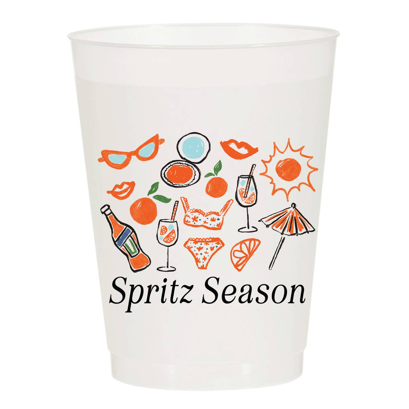 Spritz Season Frosted Cups - Summer