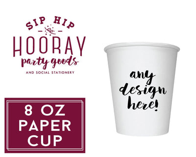 8oz Custom Paper Coffee Cup