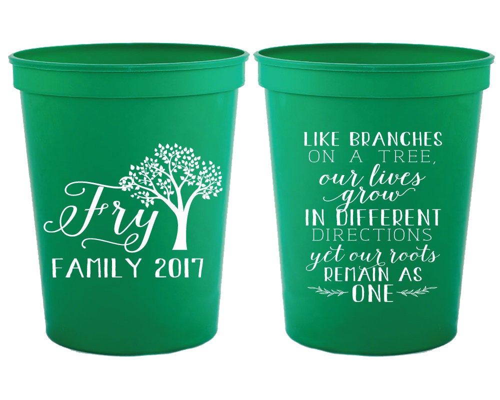 Family Tree Reunion Stadium Cups #1746