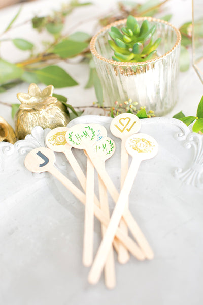 Custom Monogram Stir Sticks