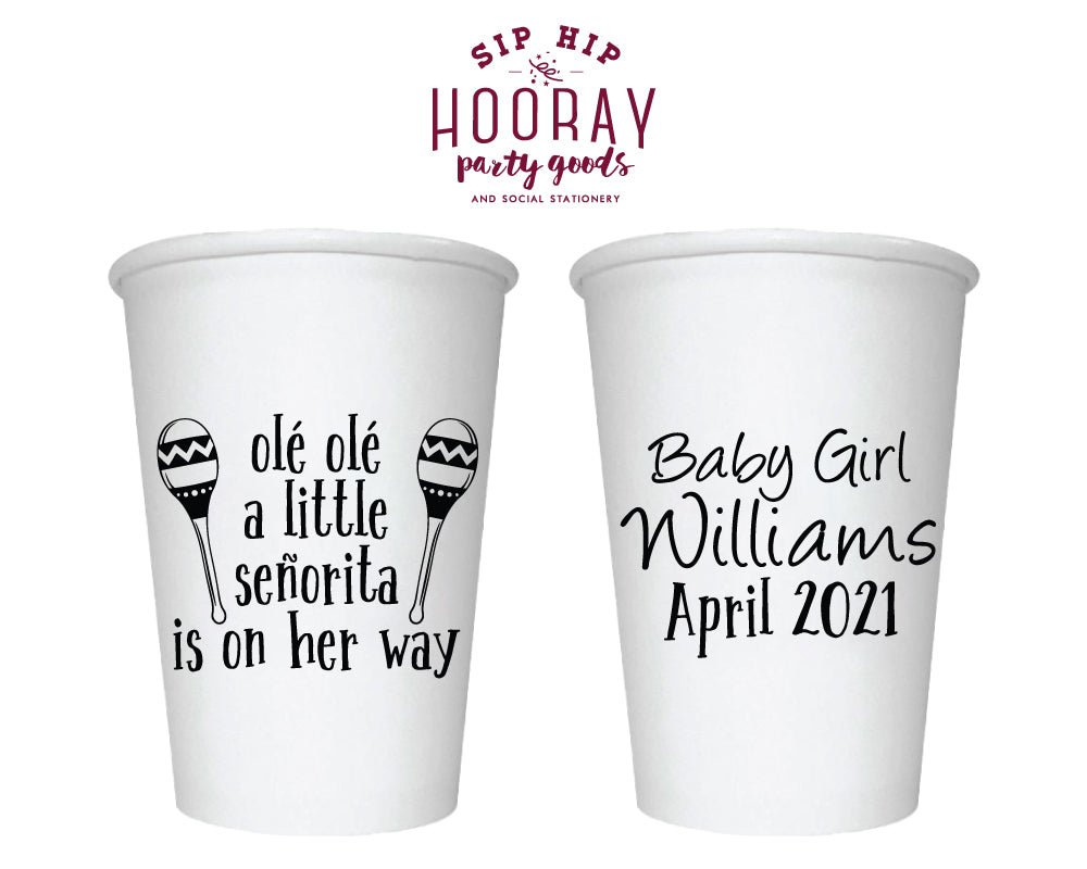 Sip Hip Hooray Baby Shower Gender Reveal Custom Design and Printing