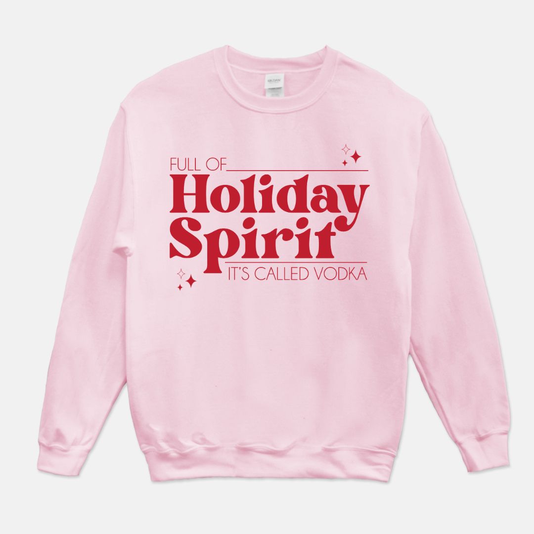 Holiday Spirit Vodka Unisex Crew Neck Sweatshirt