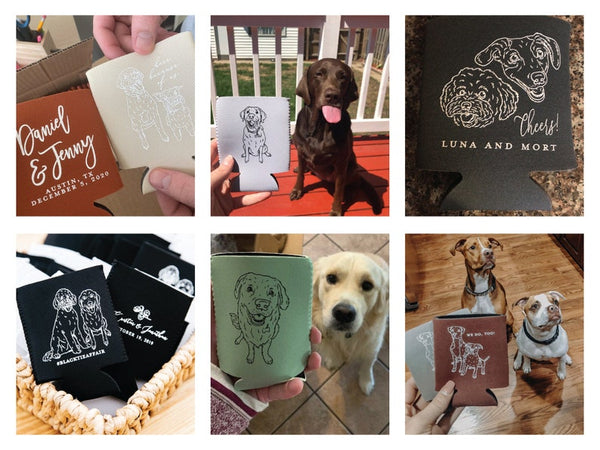 Custom Pet Art Drink Koozie