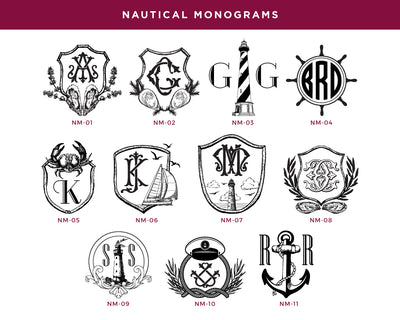 Nouveau Monogram Frosted Cups