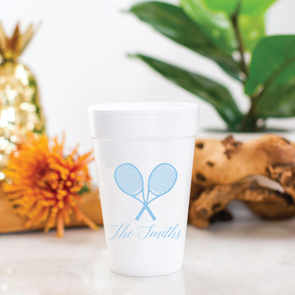 Custom Printed Cups | 20 oz. Foam Cup with Lid and Straw - Qty: 50