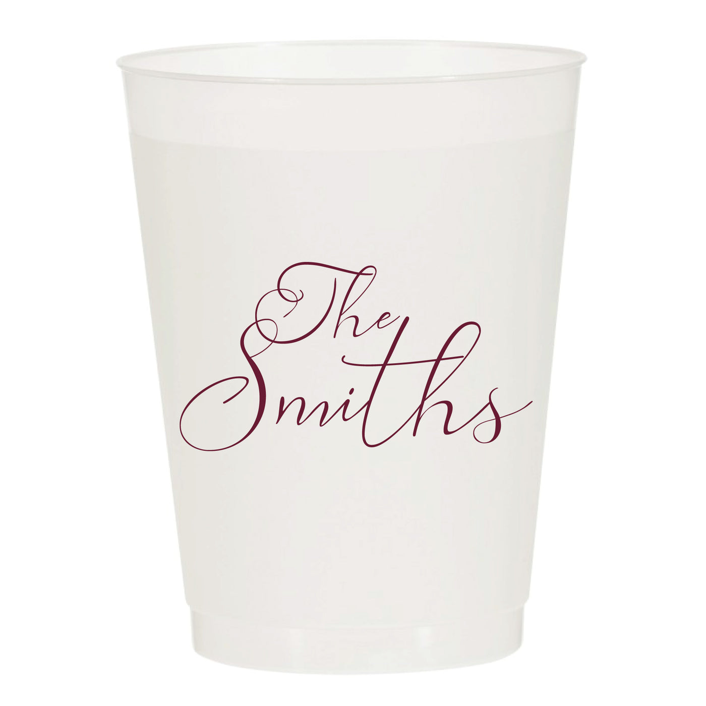 At Home Collection | Custom Last Name Frosted Cups