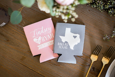 Texas Weddings Neoprene Can Cooler, #1469