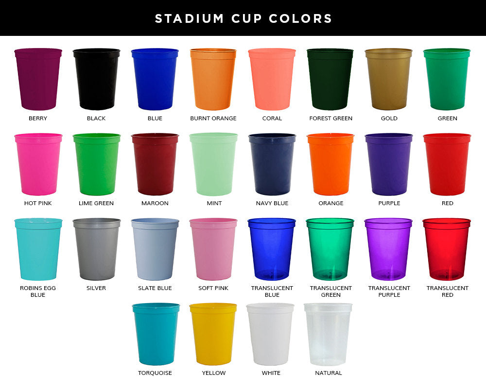 Custom King Mardi Gras Stadium Cups