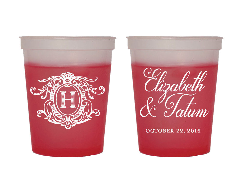 Color Changing Monogrammed Cups Design #1663