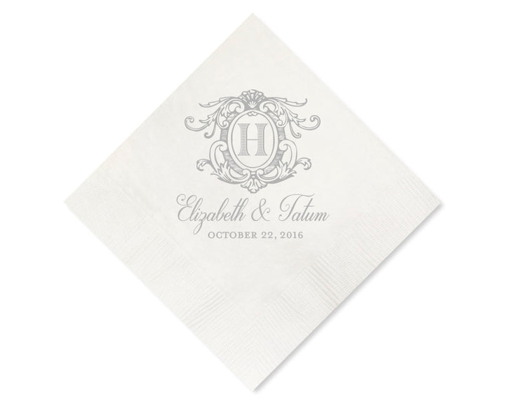 Custom Foil Cocktail Napkins,Personalized Foil Cocktail Napkins,Personalized Wedding Napkins,Personalized Party Napkins, popular Foil Logo Napkins,