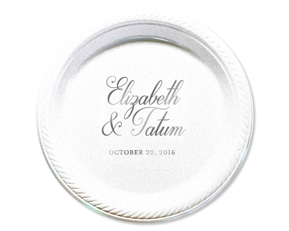 Custom Elegant Event Plates #1663 – SipHipHooray