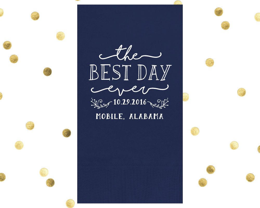 Custom Last Name Event Guest Towels #1631