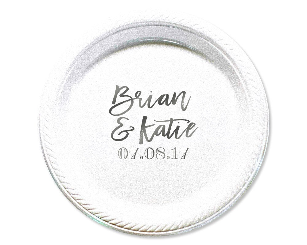 Custom Wedding 7" Cake Plate Design #1665