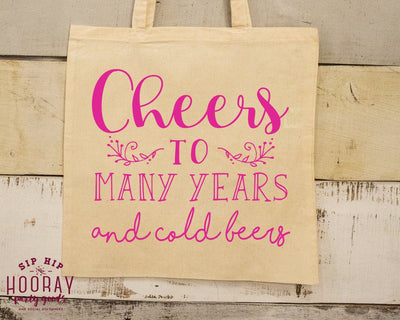 Cheers To Many Years Wedding Tote Bag 1690