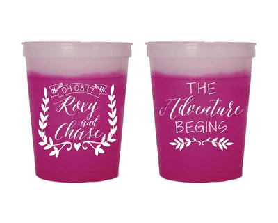 The Adventure Begins Color Changing Cups #1680