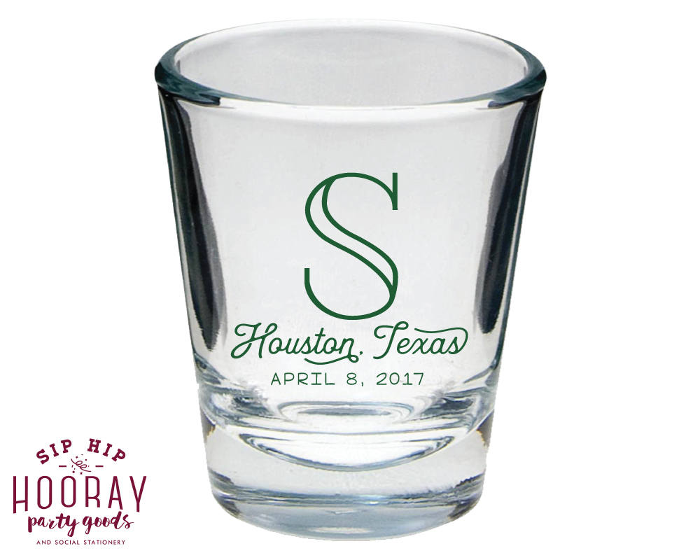 Personalized Wedding Shot Glasses #1715