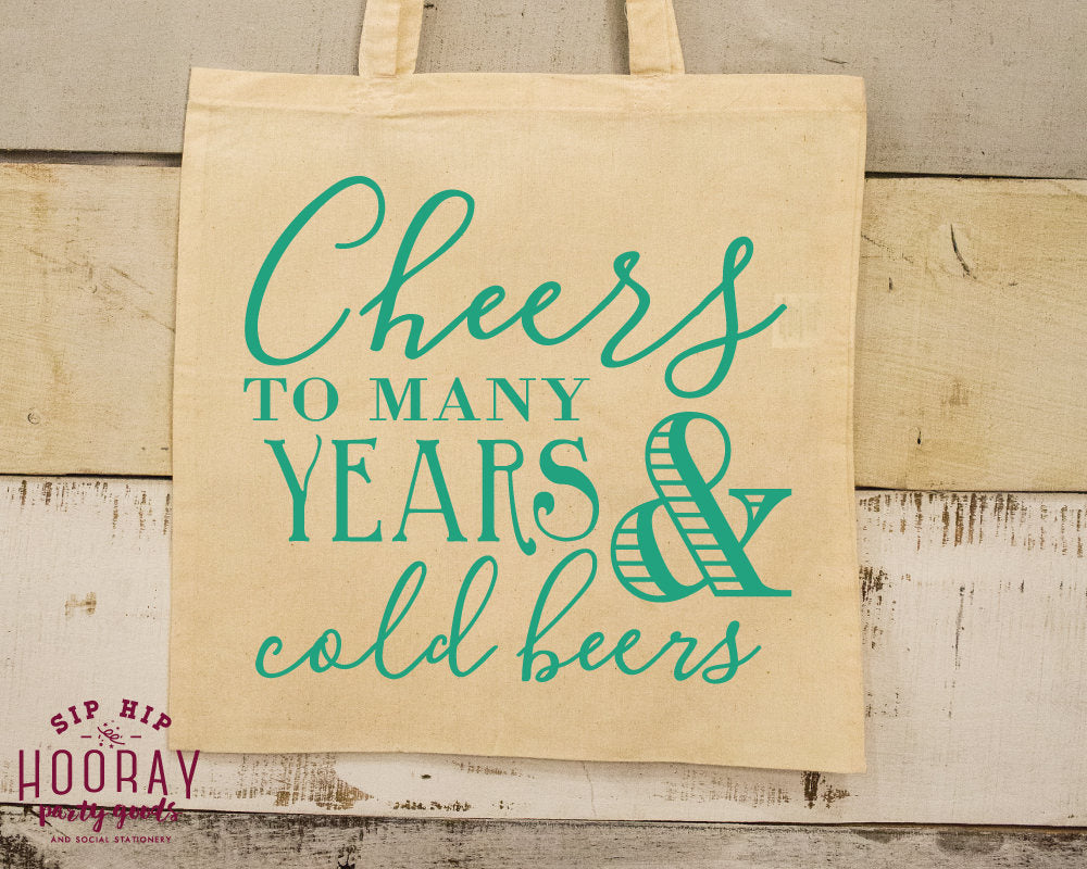 Cheers To Many Years Wedding Tote Bag 1754