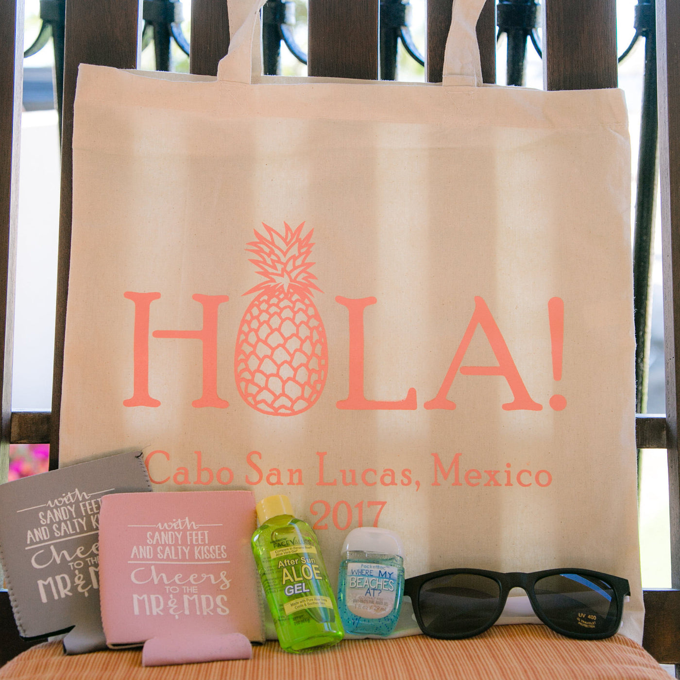 Bachelorette Pineapple Theme Tote Bag Hotel Welcome 1324