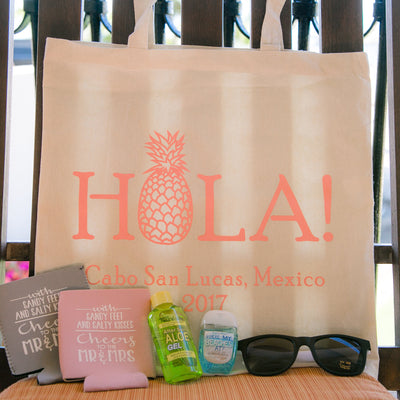 Bachelorette Pineapple Theme Tote Bag Hotel Welcome 1324