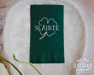 Personalized Irish Wedding Guest Towels #1838