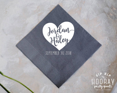 Pizza and Beer Wedding Napkins #1844